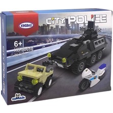 Trust Store Şehir Polisi Yapım Seti 261 Parça  Polis Araçlı Eğitici Blok Seti