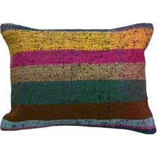 Kilim Antik El Dokuma Dekoratif Kilim Kırlent Yastık Kılıfı 1117 - Yeni - Çok Renkli