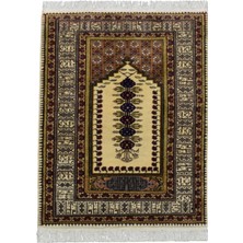 Kilim Antik El Dokuma Seccade Namazlık Kufi Yazı Kayseri Bünyan Yün Halı 0691 - Yeni - Çok Renkli