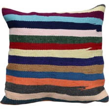 Kilim Antik El Dokuma Dekoratif Kilim Kırlent Yastık Kılıfı 1122 - Yeni - Çok Renkli