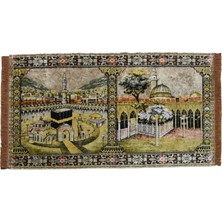 Kilim Antik Manzara Kabe-I Muazzama Tasvirli Pastel Duvar Halısı 0819 - Antika - Çok Renkli