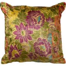 Kilim Antik Kadife Dokuma Dekoratif Kilim Kırlent Yastık Kılıfı 1151 - Yeni - Çok Renkli