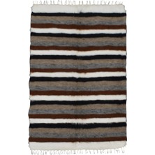 Kilim Antik El Dokuma Tiftik Yün Siirt Battaniyesi Kilim 0804 - Yeni - Çok Renkli