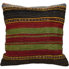 Kilim Antik El Dokuma Dekoratif Kilim Kırlent Yastık Kılıfı 1166 - Yeni - Çok Renkli