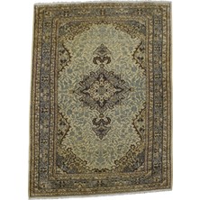 Kilim Antik El Dokuması Göbekli Pastel Uşak Yün Halı 0693 - Yeni - Çok Renkli