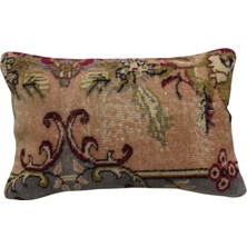 Kilim Antik El Dokuma Dekoratif Halı Kırlent Yastık Kılıfı 1131 - Vintage - Çok Renkli