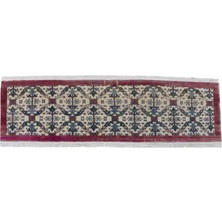 Kilim Antik El Dokuma Eskitme Pastel Çiçekli Yolluk Yün Halı 0647 - Vintage - Çok Renkli
