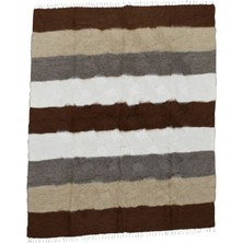 Kilim Antik El Dokuma Çift Kişilik Tiftik Yün Siirt Battaniyesi Kilim 0731 - Yeni - Çok Renkli