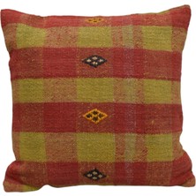 Kilim Antik El Dokuma Dekoratif Kilim Kırlent Yastık Kılıfı 1167 - Yeni - Çok Renkli