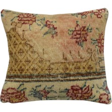 Kilim Antik El Dokuma Dekoratif Halı Kırlent Yastık Kılıfı 1116 - Vintage - Çok Renkli
