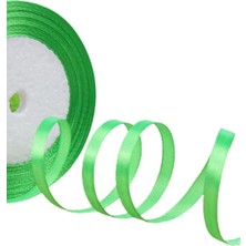 Mertay Saten Kurdele 6 mm Fıstık Yeşili 10 Metre