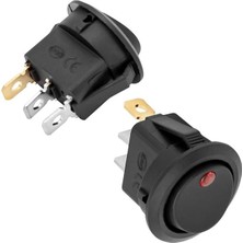 Olinea IC-132A Işıklı 3 Pinli 12 Volt Dc 20 Amper Açma-Kapama Anahtarı