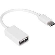 Olinea Hytech HY-X112 Beyaz USB Dişi To Type-C Erkek Otg Çevirici