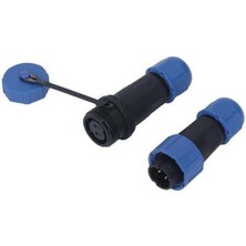 SD16 Su Geçirmez 2 Pin 16 mm Konnektör Takımı