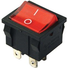 Orta Boy Işıklı Anahtar On-Off 4 Pin (IC-126)