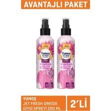 Yumoş Jet Fresh Orkide Giysi Spreyi 2X200 ml