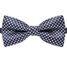 Aziz Kalem Lacivert Desenli Papyon Mikro Polyester Şık ve Konforlu Kullanım İçin