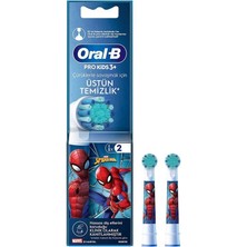 Oral-B Diş Fırçası Şarjlı Yedek 2'li Spiderman 4 Adet