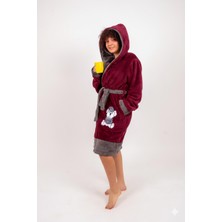 Miz Home Collection Bordo Wellsoft-Polar Sabahlık