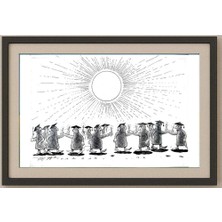 Karikatural Ali Divandari 29X21 cm Karikatür Tablo