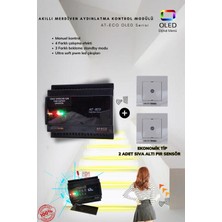 Ankara Teknik Akıllı Merdiven At-Eco OLED Serisi Akıllı Modül + 2 Adet Pır Sensör (Standart Sensör)