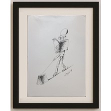 Karikatural Arkady Tykun 35X25 cm Karikatür Tablo