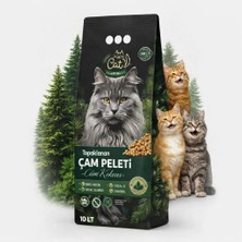 10 Litre Topaklanan Çam Peleti Kedi Kumu ( 1 Adet )