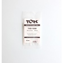 Tork Beyaz Kablo Bağı 2,5X100
