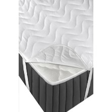 Altın Karma Yatak Koruyucu Kapitoneli 150 x 200 cm Çift Kişilik Çarşaf Köşe Lastikli