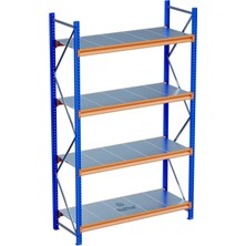 Raffar 4 Katlı Endüstriyel Depo Raf Sistemi – Hafif Yük Rafı - 60-150-250