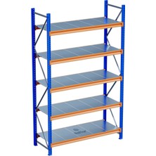 Raffar 5 Katlı Endüstriyel Depo Raf Sistemi – Hafif Yük Rafı - 80-120-200