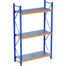 Raffar 3 Katlı Endüstriyel Depo Raf Sistemi – Hafif Yük Rafı - 60-180-250