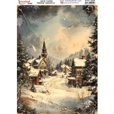 E Hobici Pirinç Dekopaj Kağıdı 30X42CM PTY-268 Yılbaşı