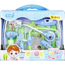 Kiddico Toys Doktor Seti Çocuk Oyuncak Işıklı Mavi 3+