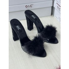 Miss Ayza Gc 158 Hediyelik & Çeyizlik Taşlı Tüylü Terlik