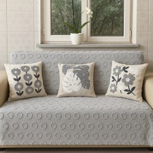 Zeyno Home Tekstil Modern Tarz Gri Koltuk Örtüsü – Leke Tutmayan Kumaş - 175 x 210CM