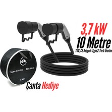 Bemis Elektrikli Araç Şarj Kablosu 10 Metre - 3,7 kW - Çanta Hediye