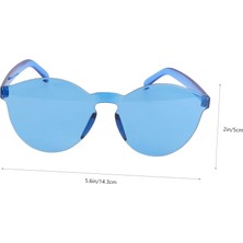 urfakent bilişim ve medya danışmanlık Sert Mika Oval Şekilli Çerçevesiz Gözlük Retro Parti 5X14 cm