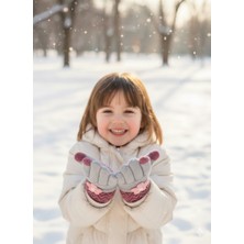 Miniko Kids Kitti 25240-01 Kız Çocuk Örme Triko Eldiven 9-12 Yaş