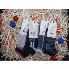 Lia Underwear Ekonomik Erkek Çocuk Çorabı 4' Lü