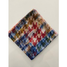 Renkli Kazayağı Desen Tülbent Yazma