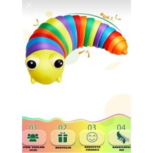 Scntoys Söktak Eğlenceli, Stres ve Anksiyete Giderici Montessori Tırtıl Oyuncağı Bebekler Için Dikkat Çekici