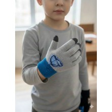 Miniko Kids Kitti 25240-07 Erkek Çocuk Örme Triko Eldiven 9-12 Yaş