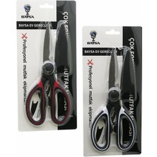 Just Cheap Store Çok Amaçlı 4ın1 Mutfak Makası 20CM -Kıracak - Açacak- Kesici - Makas - (Makas Ağzı Plastik Kılıf Kapak) (4741)