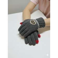 Miniko Kids Kitti 25240-04 Kız Çocuk Örme Triko Eldiven 9-12 Yaş
