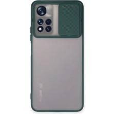 Xiaomi Redmi Note 11 Pro Plus 5g Kılıf Palm Buzlu Kamera Sürgülü Silikon - Yeşil