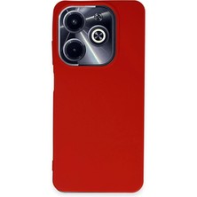 Infinix Hot 40I Kılıf First Silikon - Kırmızı