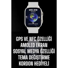 Akıllı Saat Android ve Ios Uyumlu Nfc ve Gps Özelliği Arama Cevaplayan