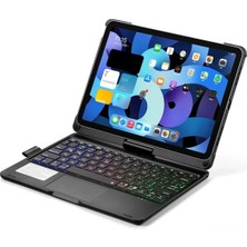 iPad Pro 11 (2021) Kılıf Magic Dönen Klavyeli Tablet Kılıf - Siyah