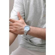 Ayno Mavi Kadranlı Çelik Kordon Erkek Kol Saati